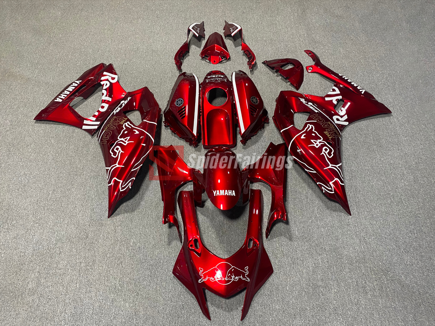 Gloss Candy Red The Peach Edition RedBull-Yamaha R7 2021-2025